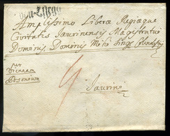 ESZÉK 1783. Portós Levél Pozsonyba Küldve, Szép Darab!  /  1783 Postage Due Letter To Pozsony Nice - Croatia