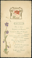 MENÜKÁRTYA 1910. Cca. Temesvár, Szép Szecessziós Dombornyomásos Grafikával    /  MENU CARD Ca 1910 Nice Embossed - Ohne Zuordnung