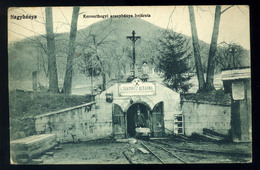 NAGYBÁNYA 1918. Kereszthegyi Aranybánya Bejárata, Régi Képeslap  /  1918 Entrance Of The Goldmine Of Kereszthegy Vintage - Hungary