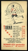 SZÁMOLÓ CÉDULA  Régi Reklám Grafika ,  Sport , Torna  /  COUNTING CARD Vintage Adv. Graphics, Sport Gymnastics - Ohne Zuordnung