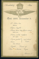 MENÜKÁRTYA 1894. Szombathely, Hainzmann János Vendéglője. A Szombathely-Rum Vasútvonal átadása Alkalmából  /  MENU CARD  - Zonder Classificatie