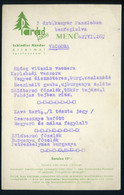 MENÜKÁRTYA 1943. Parád, Schindler Nándor éttermei  /    /  MENU CARD 1943 Parád Restaurant - Zonder Classificatie