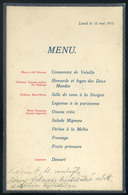 MENÜKÁRTYA 1913. Újvidék ,"József Főherceg Tiszteletére"  /  MENU CARD 1913 Novi Sad For Archduke Joseph - Unclassified