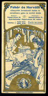 SZÁMOLÓ CÉDULA  Régi Reklám Grafika , Debrecen  /  COUNTING CARD Vintage Adv. Graphics, Debrecen - Zonder Classificatie