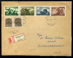 BUDAPEST 1942. Dekoratív Ajánlott Levél Dunaszerdahelyre  /  Decorative Reg. Letter To Dunaszerdahely - Covers & Documents