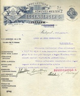 BUDAPEST 1919.06. Eggenberger Céges Levél A Tanácsköztársaság Korából , "proletár üdvözlettel"  /  Eggenberger Corp. Let - Non Classés