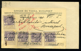 BUDAPEST 1921. Singer és Társa, Dekoratív , Céges Lap   /  Singer And Partner Decorative Corp. Card - Non Classés