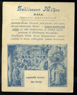 BAJA 1901. Schlieszer Miksa , Dekoratív, Céges Számla  /  1901 Decorative Corp. Bill - Zonder Classificatie