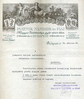 BUDAPEST 1931. Piatnik Játékkártya Gyár, Fejléces, Céges Levél  /  Piatnic Card Factory Letterhead Corp. Letter - Zonder Classificatie