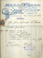 BUDAPEST 1901, Kaiser Vilmos , Műépítészet, Fejléces, Céges Számla  /  Building Letterhead Corp. Bill - Zonder Classificatie