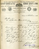 BUDAPEST 1889. Seifert Henrik Tekeasztal Gyár , Fejléces, Céges Levél  /  Bowling Table Factory Letterhead Corp. Letter - Unclassified