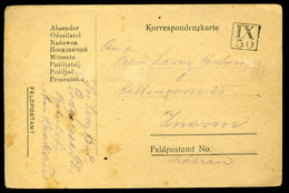 I. VH. Tábori Posta Levlap Galiciai Számbélyegzéssel  /  WW I. FPO P.card Galician Number Pmk - Used Stamps