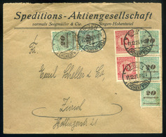 NÉMETORSZÁG 1923. Bingen Inflációs Levél Svájcba Küldve  /  GERMANY 1923 Binden Infl. Letter To Switzerland - Covers & Documents