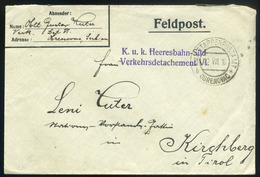 I. VH  Táboriposta Levél EP Obrenovac  /  WW I FPO Letter EP Obrenovac - Used Stamps