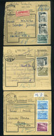 BUDAPEST 1955-56. 3db Csomagszállító, Ritkább Darabok!  /  1955-56 3 Parcel P.cards Rare - Covers & Documents