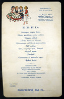 MENÜKÁRTYA , 1937. Mátraháza, Kamarakórus , Aláírásokkal  /  MENU CARD 1937 Mátraháza Camara Choir - Unclassified