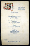 MENÜKÁRTYA , 1937. Mátraháza, Kamarakórus , Aláírásokkal  /  MENU CARD 1937 Mátraháza Camara Choir - Zonder Classificatie