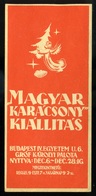 SZÁMOLÓ CÉDULA  Régi Reklám Grafika , Magyar Karácsony  /  COUNTING CARD Vintage Adv. Graphics, Hun. Christmas - Unclassified