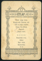 MENÜKÁRTYA 1893. Debrecen  /  MENU CARD - Zonder Classificatie