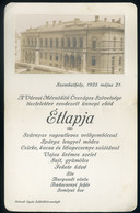 MENÜKÁRTYA 1925. Szombathely , Sabaria Vendéglő, A Városi Mérnökök Országos Szövetsége Tiszteletére  /  MENU CARD 1925 S - Zonder Classificatie