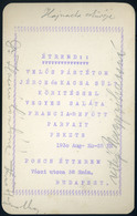 MENÜKÁRTYA 1930. Budapest, Posch Étterem  /  MENU CARD 1930 Posch Restaurant - Zonder Classificatie