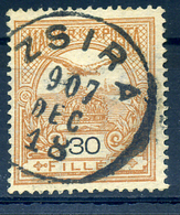 ZSIRA 30f Szép Egykörös Bélyegzés  /  30f Nice Single Cycle Pmk - Used Stamps