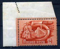 1950 Ötéves Terv (I.) 12f Látványos Elfogazással  /  5 Year Plan 12f Faulty Perforation - Ongebruikt