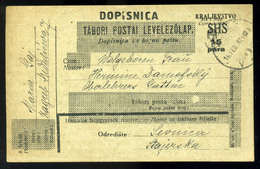 ZÁGRÁB 1921. Megszállás. Díjjegyes Levlap Ausztriába Küldve  /  ZAGREB 1921 Occupation Stationery P.card To Austria - Lettres & Documents