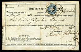 AUSZTRIA 1865. Recepisse - Oblitérés