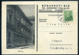 BUDAPEST 1933. VIII. Horánszky Utca, KIE Céges Levlap Arcképek 6f  /  Horánszky St. KIE Corp. P.card Portraits 6f - Covers & Documents