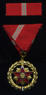 SZOCIALISTA Munkáért Érdemérem  1954-es Típ Teljes Szett  /  Socialist Labor Medal 1954 Complete Set - Militair & Leger
