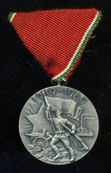 TANÁCSKÖZTÁRSASÁGI Emlékérem Dobozában +igazolvány  /   SOVIET REPUBLIC Memorial Medal In Box + Dibloma - Militair & Leger