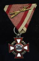 OSZTRÁK MAGYAR Katonai Érdemkereszt III. O.  Kardokkal  /  AUSTROHUNGARIAN Military Cross 3rd Class With Swords - Militair & Leger