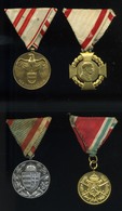 MONARCHIA Kitüntetés Tétel, Mind Eredeti Szalagon!  /  Decoration Bundle All Original Ribbons - Militair & Leger