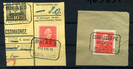 2 Db Postaügynökségi Bélyegzés Arcképek 20f  /  2 Postal Agency Pmk Portraits 20f - Covers & Documents