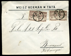 TATA 1923. Céges Levél Budapestre Küldve, Weisz Herman  /  1923 Corp. Letter To Buadpest - Covers & Documents