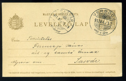 VERBÓC /  Vrbovce 1911. Díjjegyes Levlap, Szép Bélyegzéssel  /  1911 Stationery P.card Nice Pmk - Used Stamps