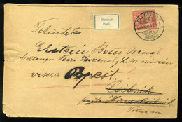 KAPOSVÁR 1902.  Csibrákról Visszaküldött Levél Céglyukasztásos Bélyeggel   /  1902 Letter Returned From Csibrak, Corp. P - Used Stamps