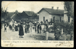 DIÓSGYŐR 1907. Vásártér, Régi Képeslap  /  1907 Market Sq. Vintage Pic. P.card - Hungary