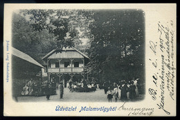 SZÁSZKABÁNYA / Sasca Montan 1902. Malomvölgy, Régi Képeslap / SZÁSZKABÁNYA 1902 Malomvölgy Vintage Postcard - Hungary