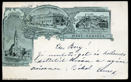 NAGYKANIZSA 1898. Régi Képeslap  /  1898 Vintage Pic. P.card - Hungary