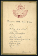 MENÜKÁRTYA 1895. Szombathely, Hainzmann János Szállodás  /  MENU CARD  1895 Hotel - Unclassified