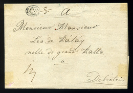 DÉVA 1838. Szép Portós Levél Debrecenbe Küldve, érk. Bélyegzéssel (300p)  /  1838 Nice Postage Due Letter To Debrecen, A - ...-1867 Prephilately