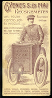 SZÁMOLÓ CÉDULA  Régi Reklám Grafika , Kecskemét  /  COUNTING CARD Vintage Adv. Graphics, Kecskemét - Zonder Classificatie