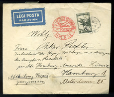 BUDAPEST 1932. Légi Levél Repülő 72f Hamburgba Küldve  /  Airmail Letter Airplane 72f To Hamburg - Covers & Documents