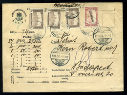 JÁSZBERÉNY 1920. Értéklevél Budapestre Küldve  /  1920 Money Letter To Budapest - Brieven En Documenten