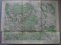 KŐSZEG 1931. Térkép, M.kir.állami Térképészeti Intézet  65*85 Cm  / Hun.Roy.Nat. Cartography Institute - Unclassified