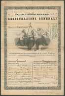 BUDAPEST 1875. Dekoratív Biztosítási Kötvény  /  Decorative Insurance Bond - Zonder Classificatie