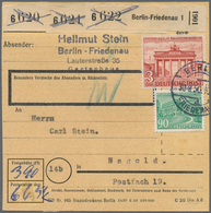 Berlin: 1950: Paketkarte über Drei Pakete Ab Berlin-Friedenau 1  30.8.50 Nach Nagold, Ankunft 4.10.5 - Covers & Documents