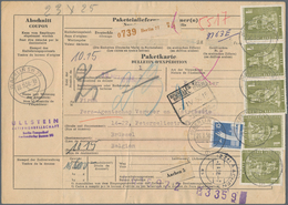 Berlin: 1958, 1 M Gelboliv "Grosser Kurfürst", 10 Stück Incl. 3 Waagerechte Paare, Zusammen Mit 15 P - Covers & Documents